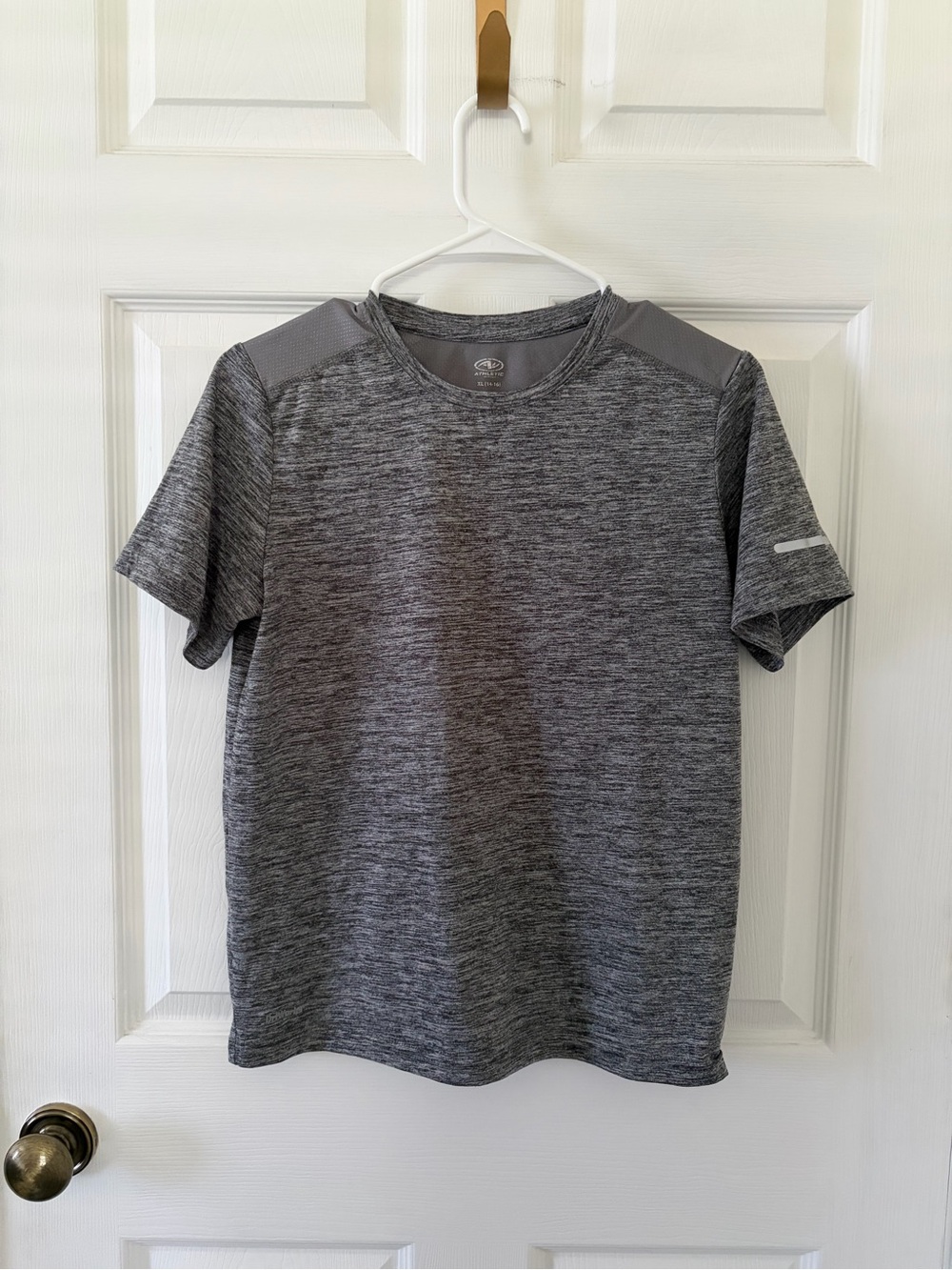 Athletic Works Performance Heather Gray Short-Sleeve Shirt